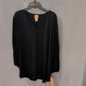 Ruby Rd. Black Women's Blouse NWT
